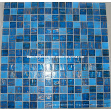 Blue Goldline Glass Mosaic Tile (HGM327)